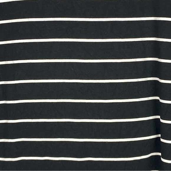 Grace & Lace Long Sleeve Perfect Pocket Tee In Black With White Stripes Size L - Picture 9 of 14